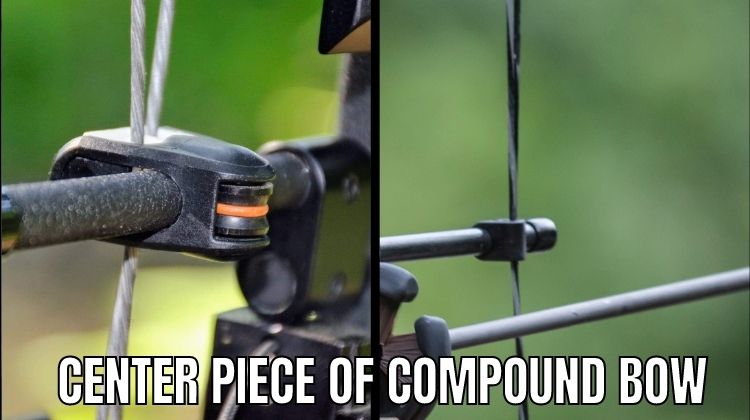 centerpiece of cable guard of compound bow