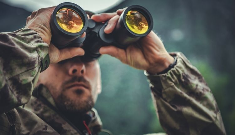 Use hunting binoculars to Scan Your Surroundings