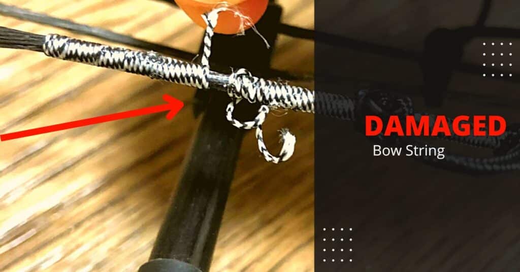 Damaged Bow String by dry fire